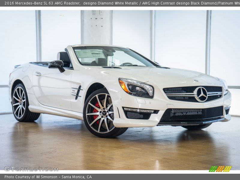 Front 3/4 View of 2016 SL 63 AMG Roadster