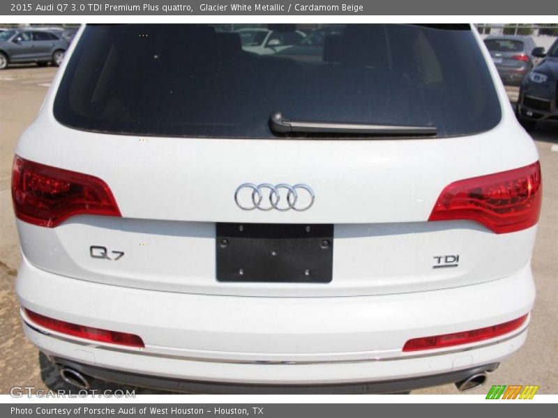 Glacier White Metallic / Cardamom Beige 2015 Audi Q7 3.0 TDI Premium Plus quattro