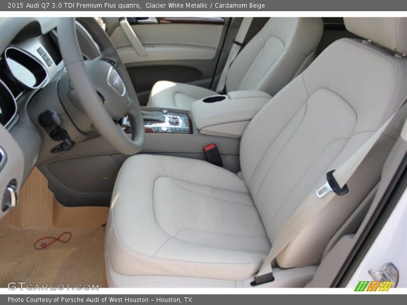 Glacier White Metallic / Cardamom Beige 2015 Audi Q7 3.0 TDI Premium Plus quattro