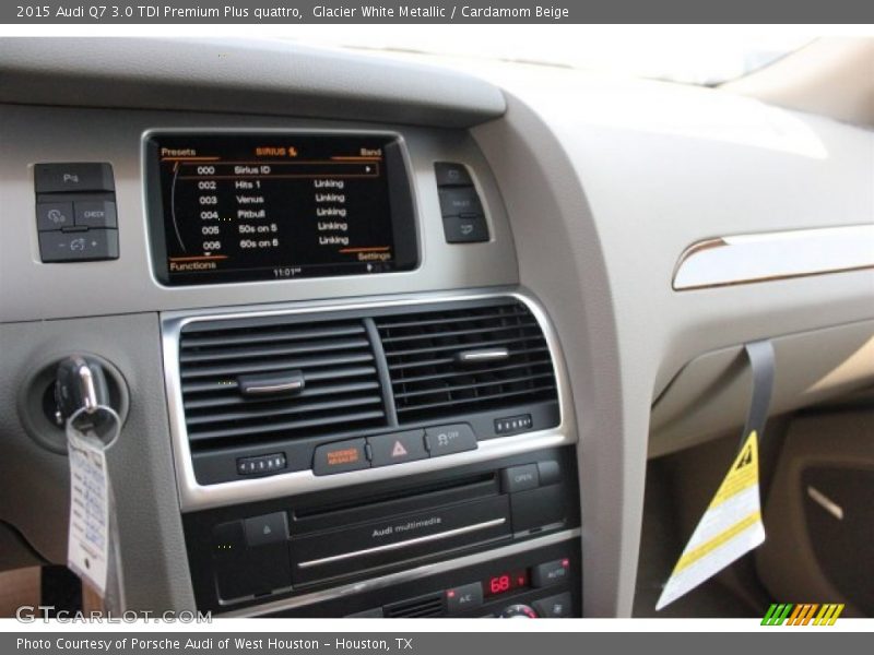 Glacier White Metallic / Cardamom Beige 2015 Audi Q7 3.0 TDI Premium Plus quattro