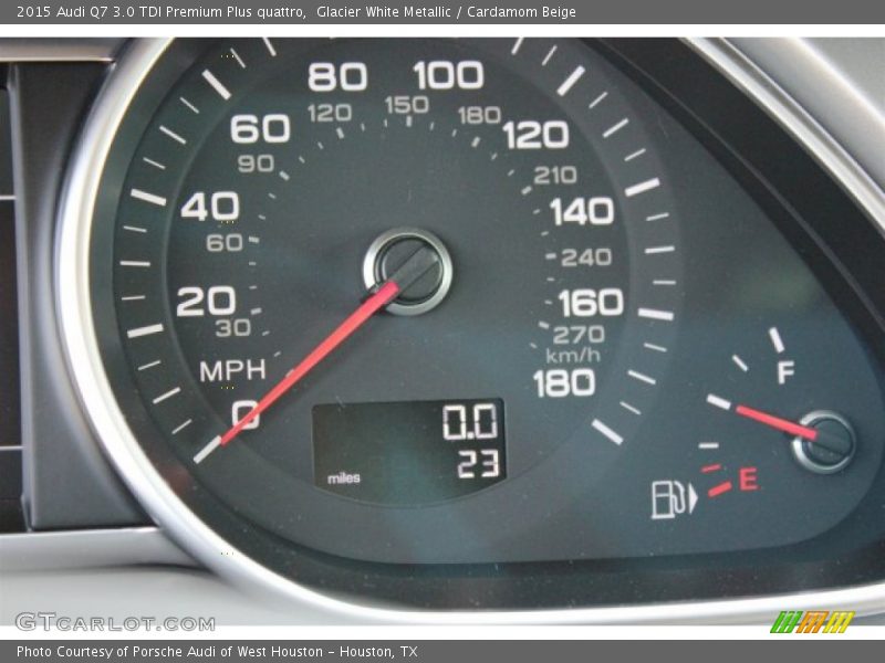 Glacier White Metallic / Cardamom Beige 2015 Audi Q7 3.0 TDI Premium Plus quattro