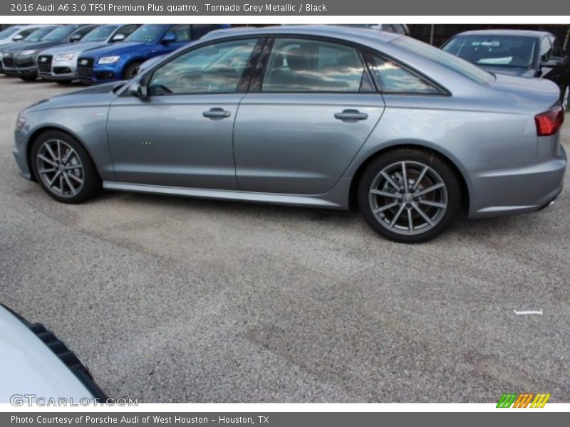 Tornado Grey Metallic / Black 2016 Audi A6 3.0 TFSI Premium Plus quattro