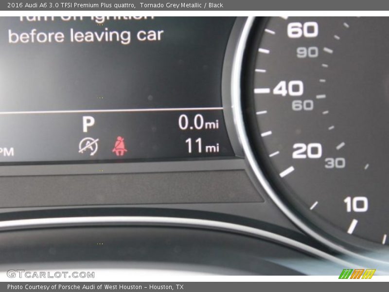 Tornado Grey Metallic / Black 2016 Audi A6 3.0 TFSI Premium Plus quattro