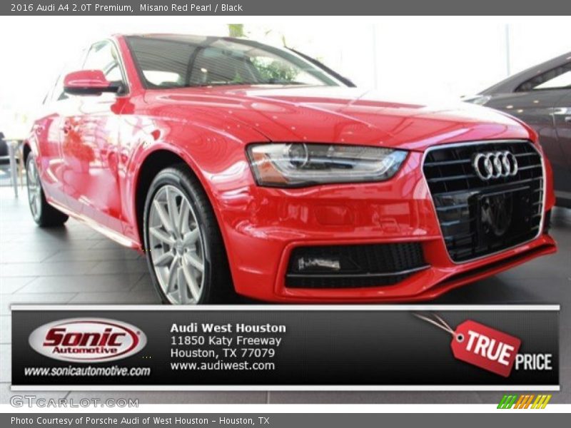 Misano Red Pearl / Black 2016 Audi A4 2.0T Premium
