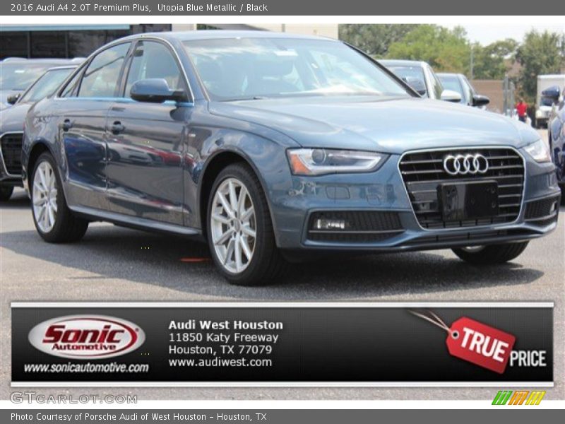 Utopia Blue Metallic / Black 2016 Audi A4 2.0T Premium Plus
