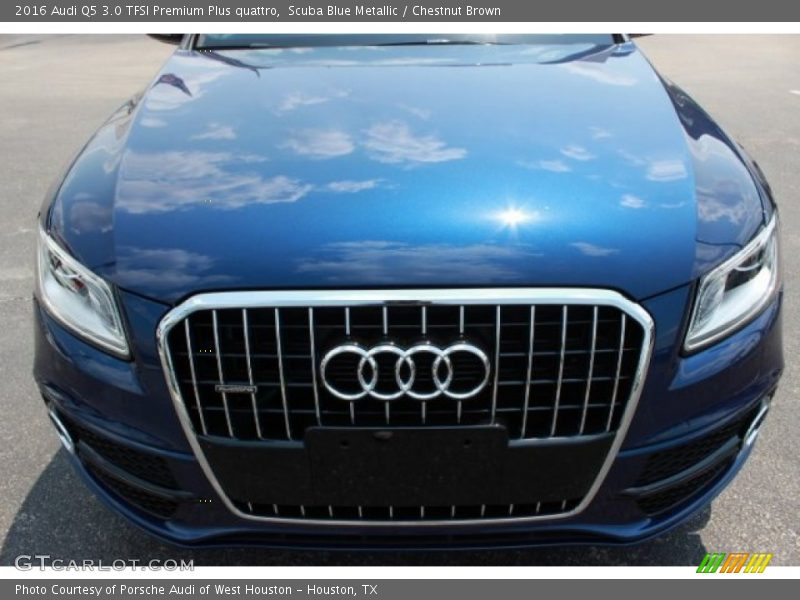 Scuba Blue Metallic / Chestnut Brown 2016 Audi Q5 3.0 TFSI Premium Plus quattro