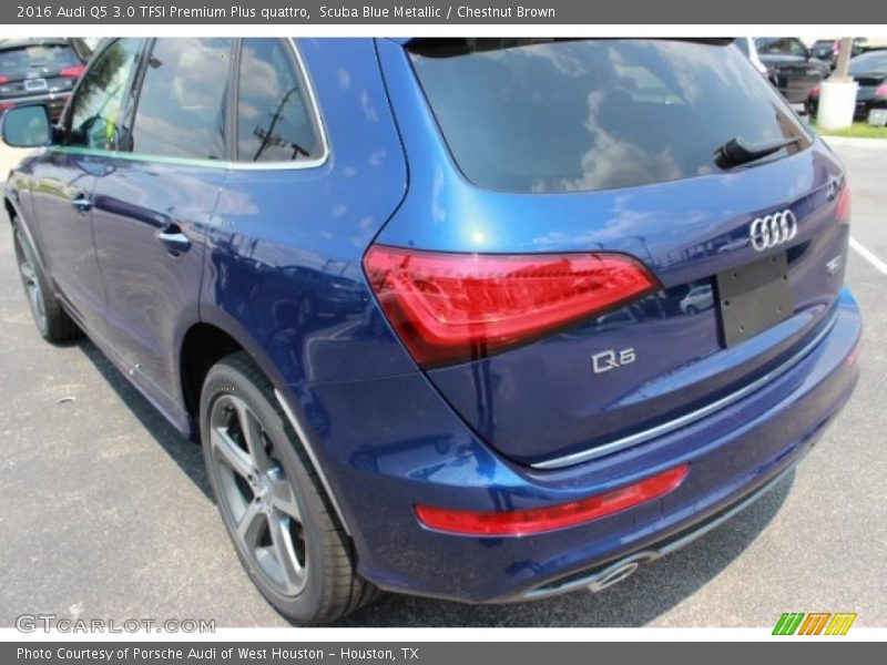 Scuba Blue Metallic / Chestnut Brown 2016 Audi Q5 3.0 TFSI Premium Plus quattro