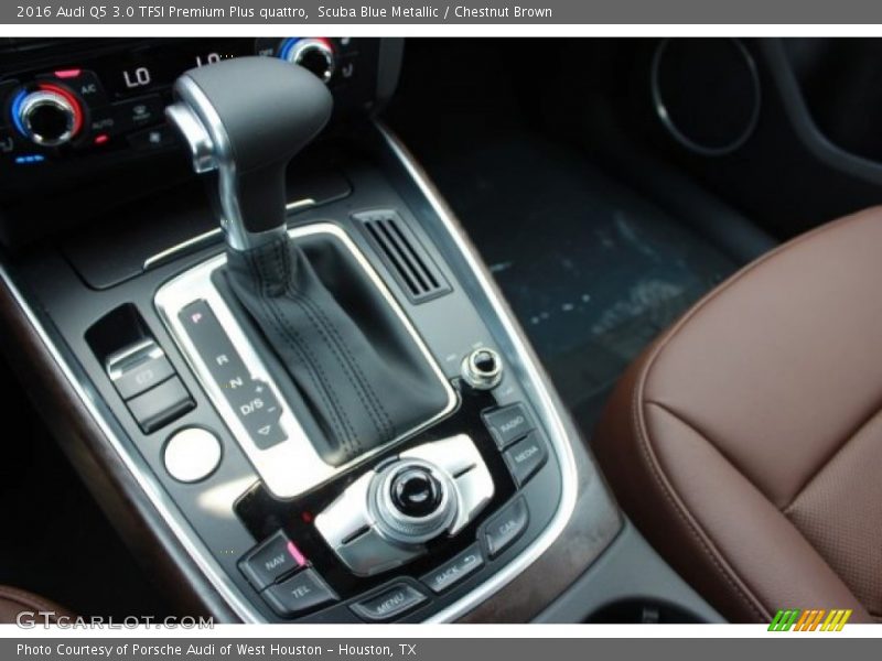 Scuba Blue Metallic / Chestnut Brown 2016 Audi Q5 3.0 TFSI Premium Plus quattro