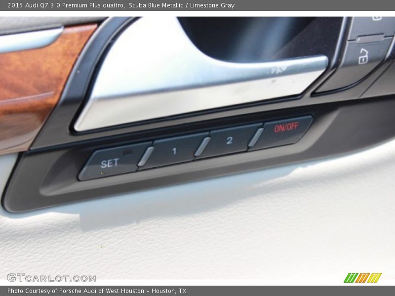 Scuba Blue Metallic / Limestone Gray 2015 Audi Q7 3.0 Premium Plus quattro