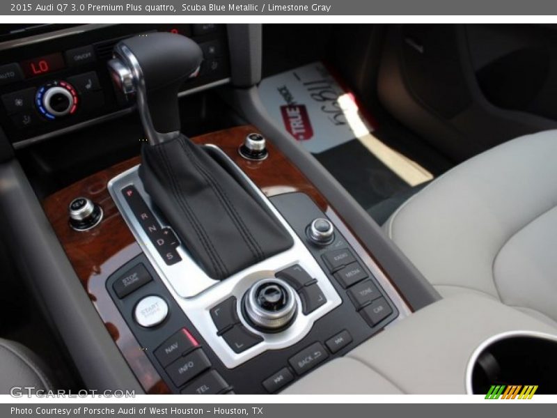 Scuba Blue Metallic / Limestone Gray 2015 Audi Q7 3.0 Premium Plus quattro