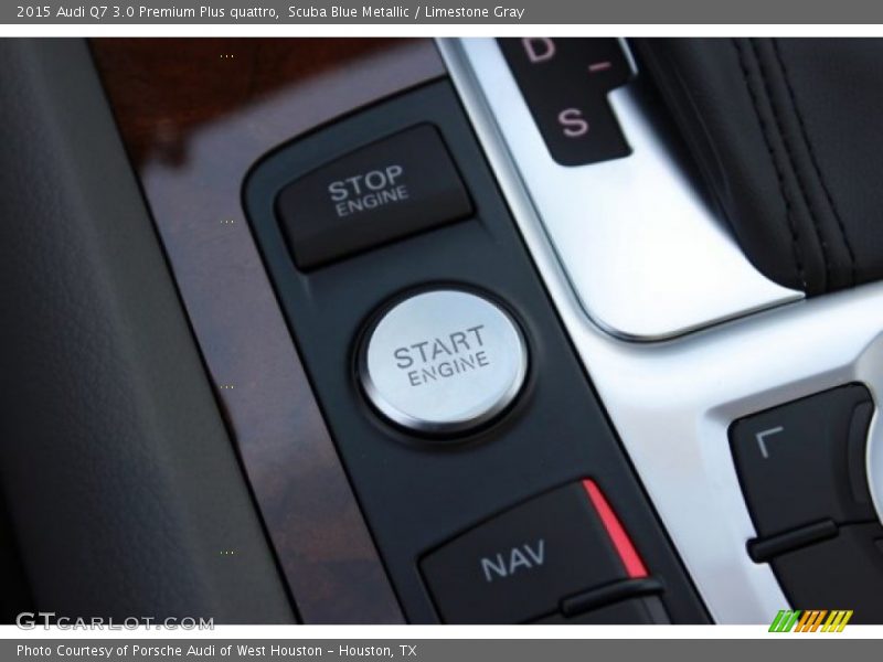 Scuba Blue Metallic / Limestone Gray 2015 Audi Q7 3.0 Premium Plus quattro