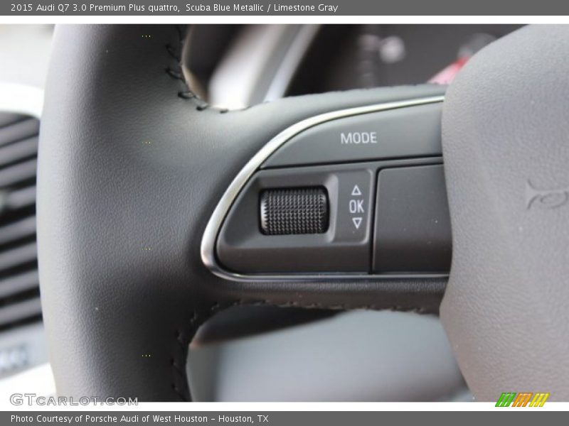 Scuba Blue Metallic / Limestone Gray 2015 Audi Q7 3.0 Premium Plus quattro