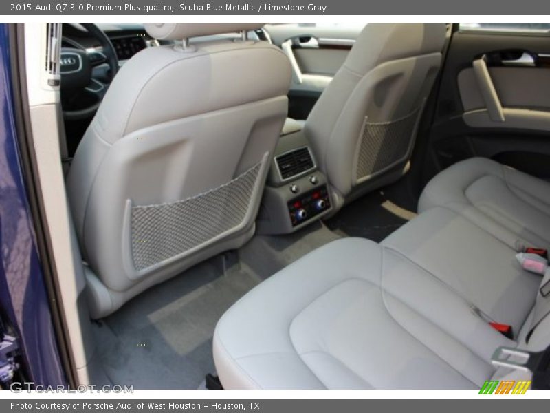 Scuba Blue Metallic / Limestone Gray 2015 Audi Q7 3.0 Premium Plus quattro