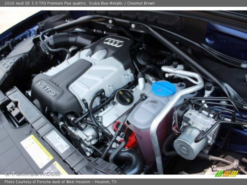 Scuba Blue Metallic / Chestnut Brown 2016 Audi Q5 3.0 TFSI Premium Plus quattro