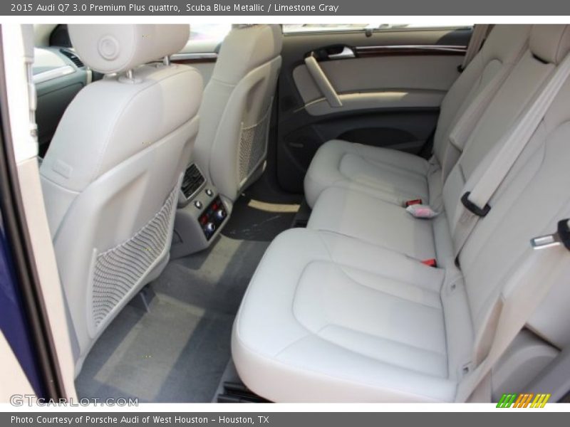 Scuba Blue Metallic / Limestone Gray 2015 Audi Q7 3.0 Premium Plus quattro