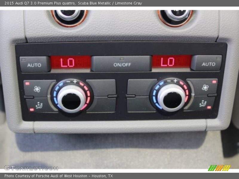 Scuba Blue Metallic / Limestone Gray 2015 Audi Q7 3.0 Premium Plus quattro