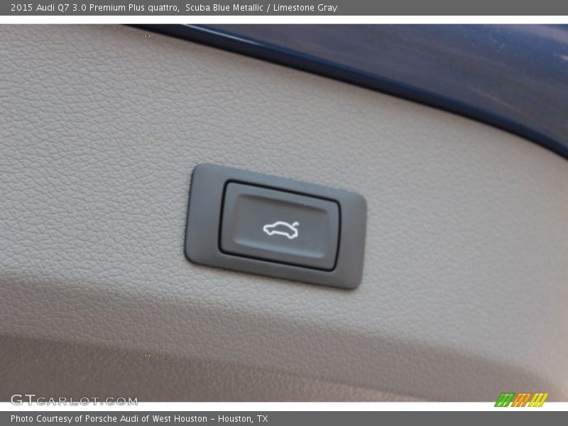 Scuba Blue Metallic / Limestone Gray 2015 Audi Q7 3.0 Premium Plus quattro