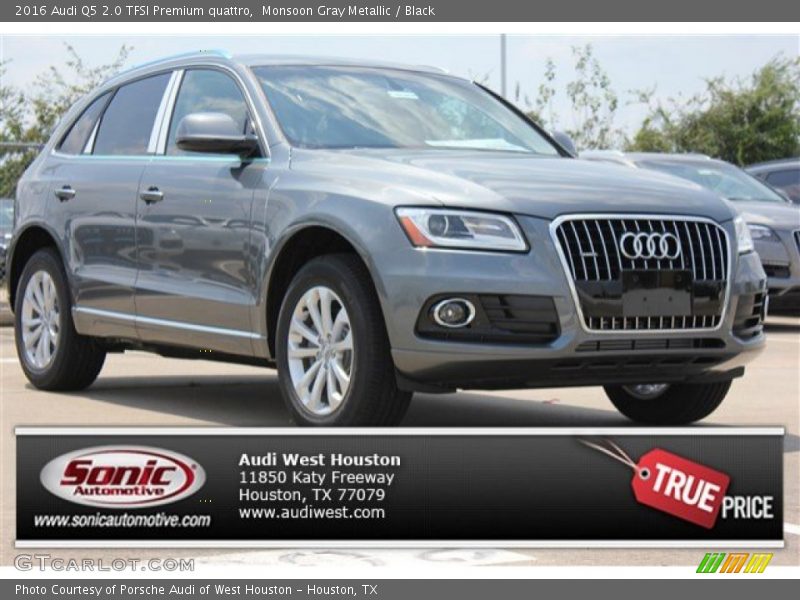 Monsoon Gray Metallic / Black 2016 Audi Q5 2.0 TFSI Premium quattro