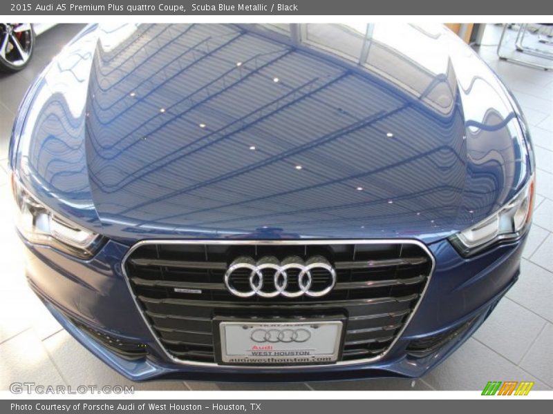 Scuba Blue Metallic / Black 2015 Audi A5 Premium Plus quattro Coupe