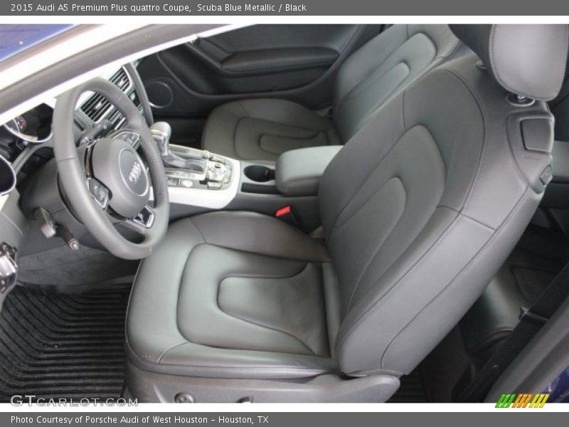 Scuba Blue Metallic / Black 2015 Audi A5 Premium Plus quattro Coupe