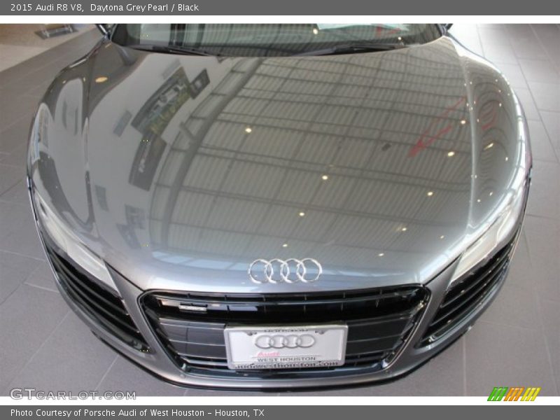 Daytona Grey Pearl / Black 2015 Audi R8 V8