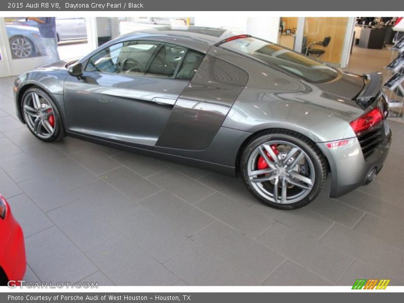 Daytona Grey Pearl / Black 2015 Audi R8 V8