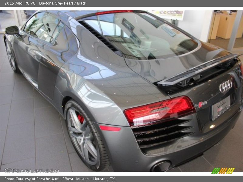 Daytona Grey Pearl / Black 2015 Audi R8 V8