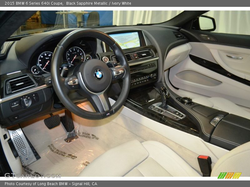 Ivory White Interior - 2015 6 Series 640i Coupe 