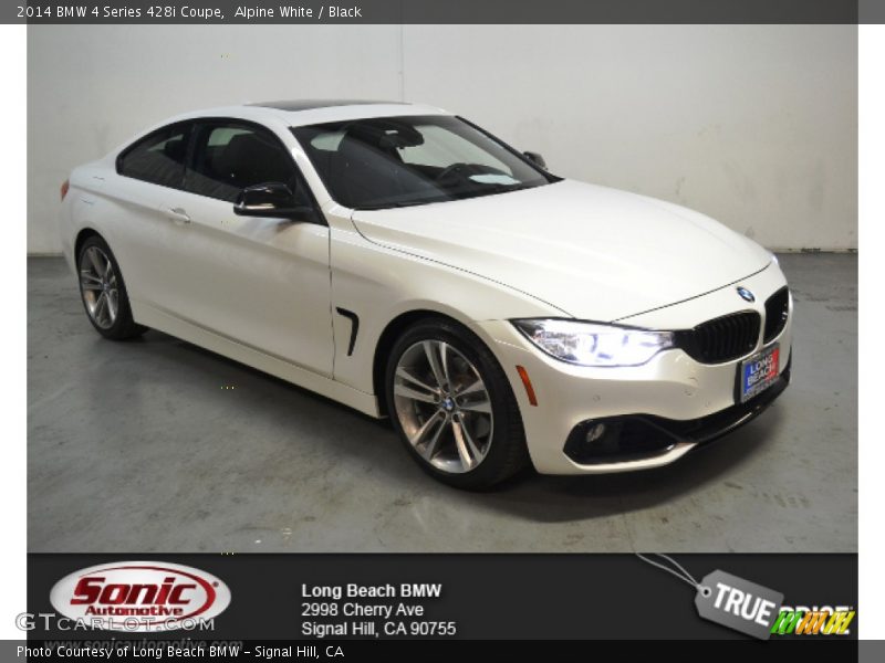 Alpine White / Black 2014 BMW 4 Series 428i Coupe