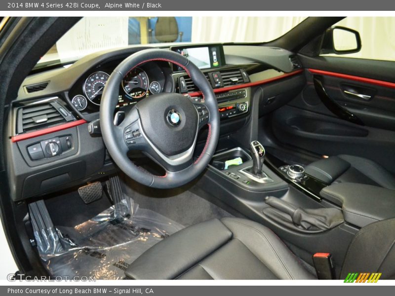 Alpine White / Black 2014 BMW 4 Series 428i Coupe