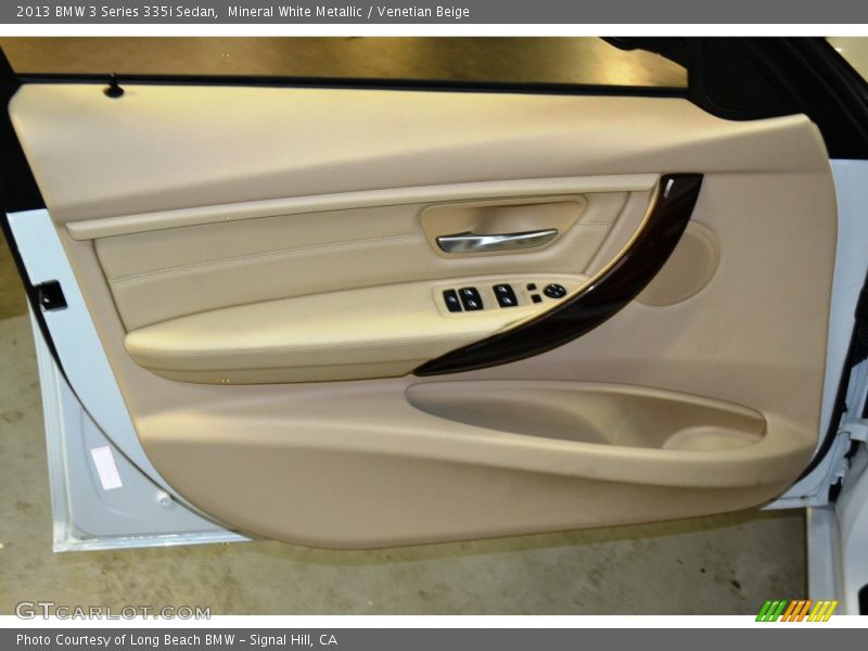 Mineral White Metallic / Venetian Beige 2013 BMW 3 Series 335i Sedan