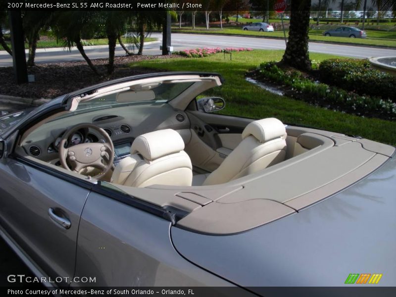 Pewter Metallic / Stone 2007 Mercedes-Benz SL 55 AMG Roadster