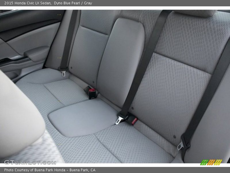 Dyno Blue Pearl / Gray 2015 Honda Civic LX Sedan