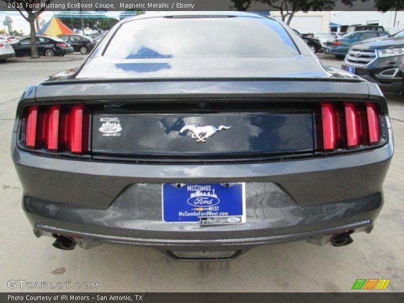 Magnetic Metallic / Ebony 2015 Ford Mustang EcoBoost Coupe