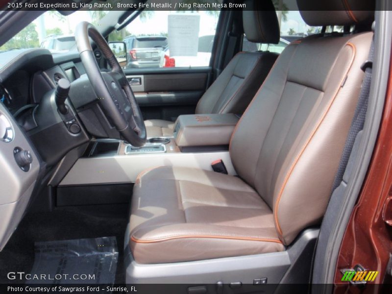 Front Seat of 2015 Expedition EL King Ranch
