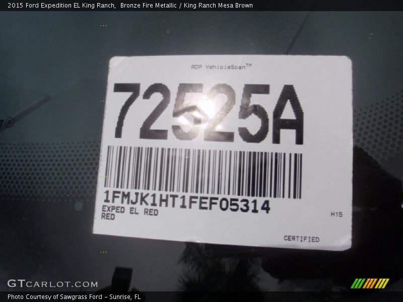 Bronze Fire Metallic / King Ranch Mesa Brown 2015 Ford Expedition EL King Ranch