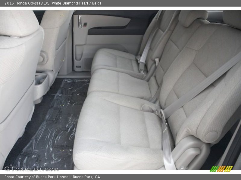 White Diamond Pearl / Beige 2015 Honda Odyssey EX