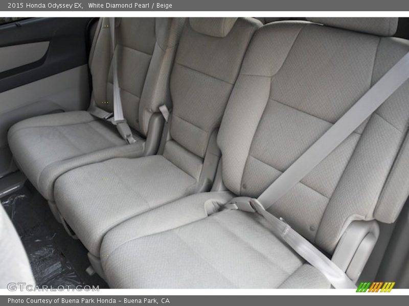 White Diamond Pearl / Beige 2015 Honda Odyssey EX