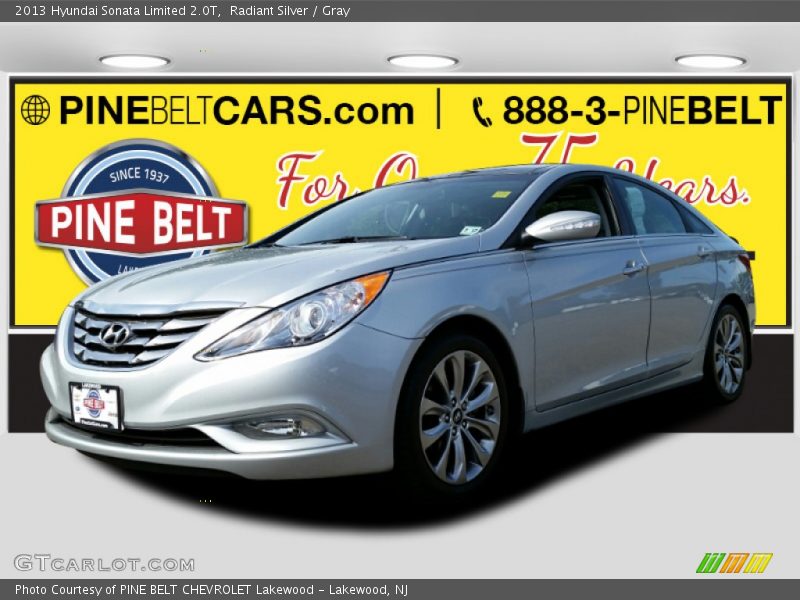 Radiant Silver / Gray 2013 Hyundai Sonata Limited 2.0T