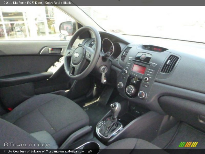 Spicy Red / Black 2011 Kia Forte EX 5 Door