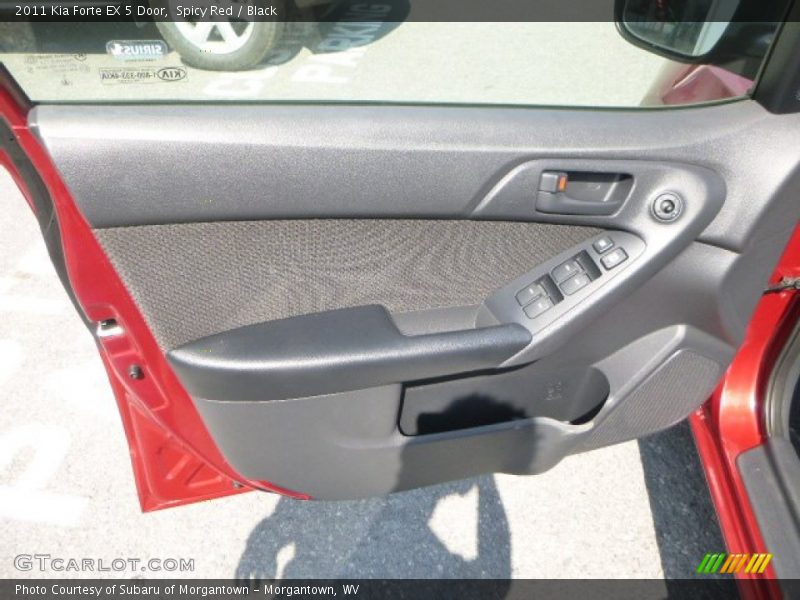 Spicy Red / Black 2011 Kia Forte EX 5 Door