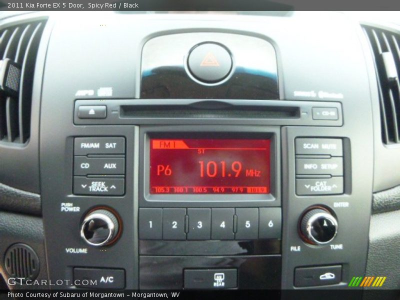 Spicy Red / Black 2011 Kia Forte EX 5 Door