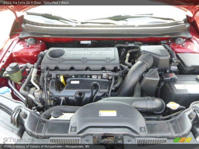 Spicy Red / Black 2011 Kia Forte EX 5 Door