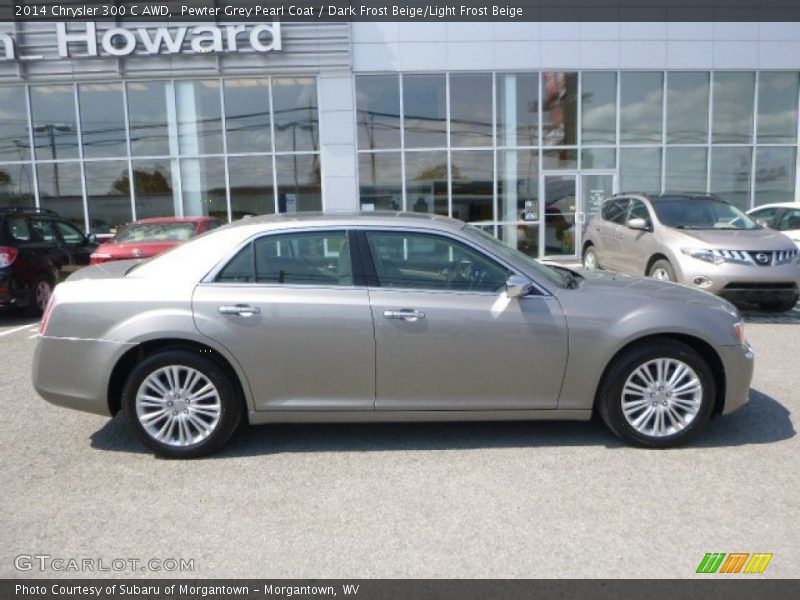 Pewter Grey Pearl Coat / Dark Frost Beige/Light Frost Beige 2014 Chrysler 300 C AWD
