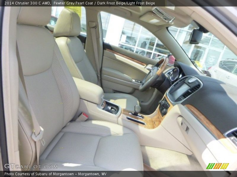 Pewter Grey Pearl Coat / Dark Frost Beige/Light Frost Beige 2014 Chrysler 300 C AWD