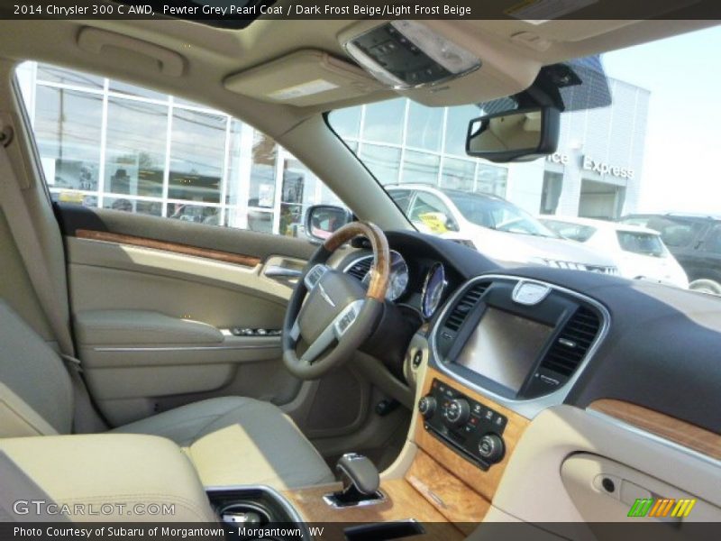 Pewter Grey Pearl Coat / Dark Frost Beige/Light Frost Beige 2014 Chrysler 300 C AWD