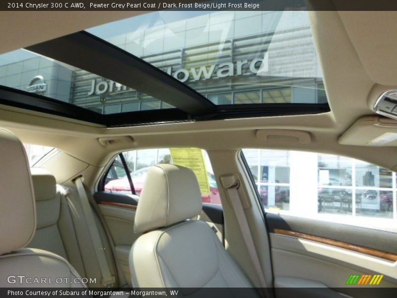 Pewter Grey Pearl Coat / Dark Frost Beige/Light Frost Beige 2014 Chrysler 300 C AWD