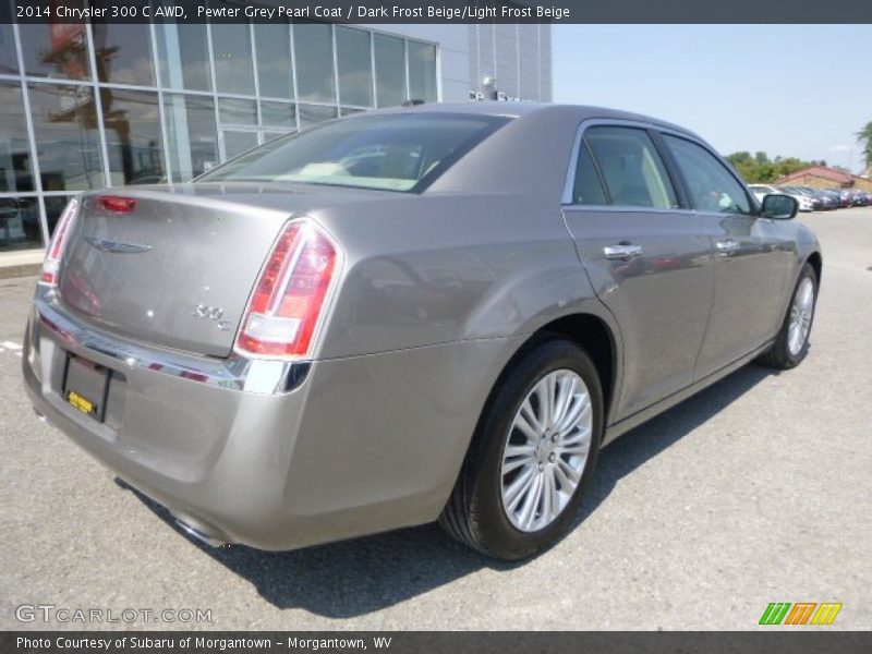 Pewter Grey Pearl Coat / Dark Frost Beige/Light Frost Beige 2014 Chrysler 300 C AWD