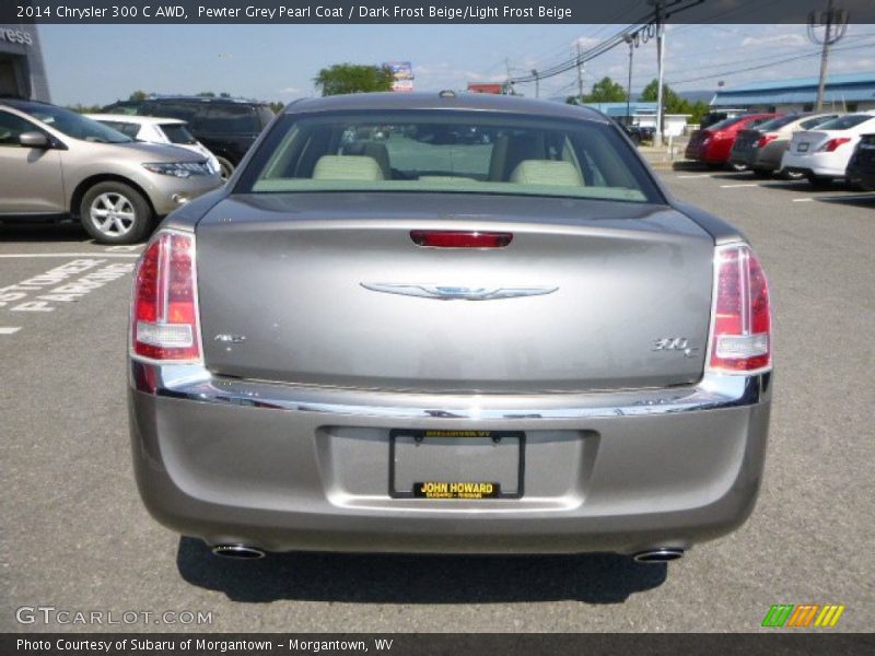 Pewter Grey Pearl Coat / Dark Frost Beige/Light Frost Beige 2014 Chrysler 300 C AWD