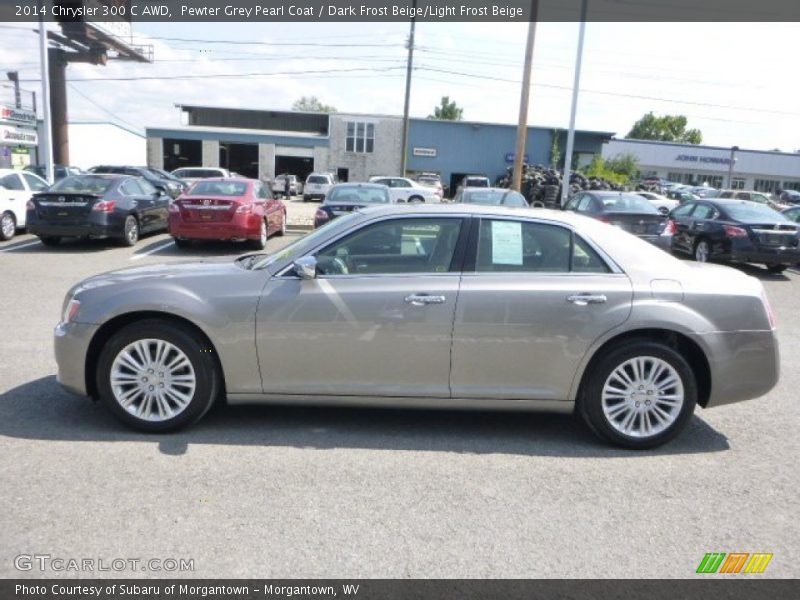 Pewter Grey Pearl Coat / Dark Frost Beige/Light Frost Beige 2014 Chrysler 300 C AWD